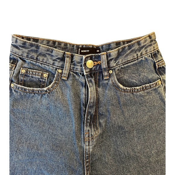 Sinsay Womens Size 34 High Wasted Mom‎ Fit Denim Jeans Medium Wash - Picture 6 of 8